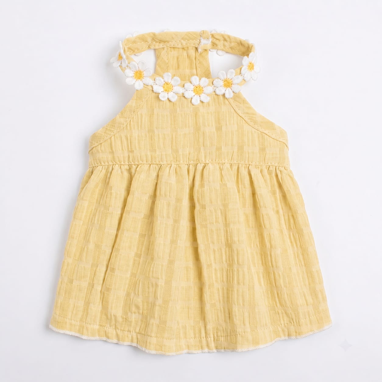 Sunny Lace Trim Cat Summer Dress