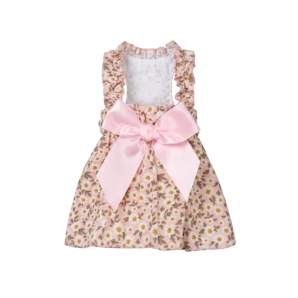 Elegant Floral Bow Cat Princess Dress