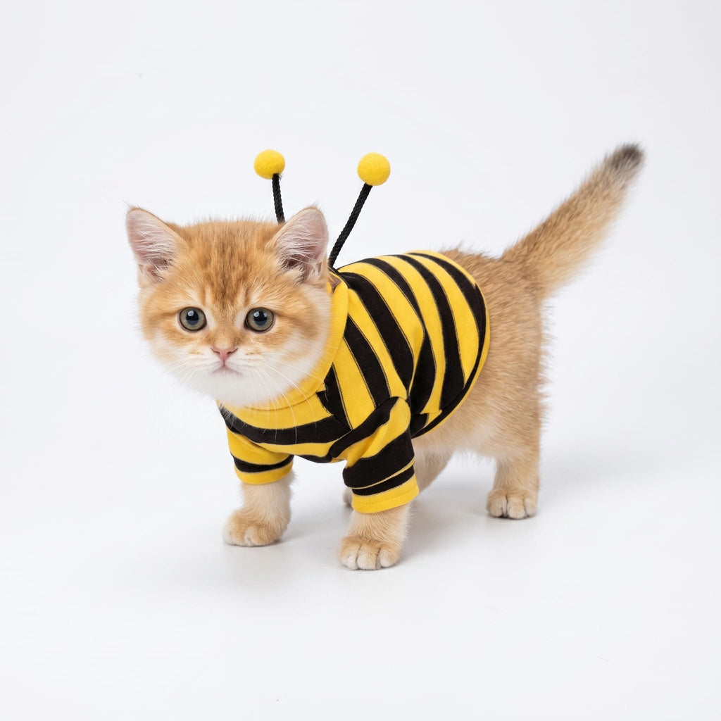 Bee Costume Cat Hoodie