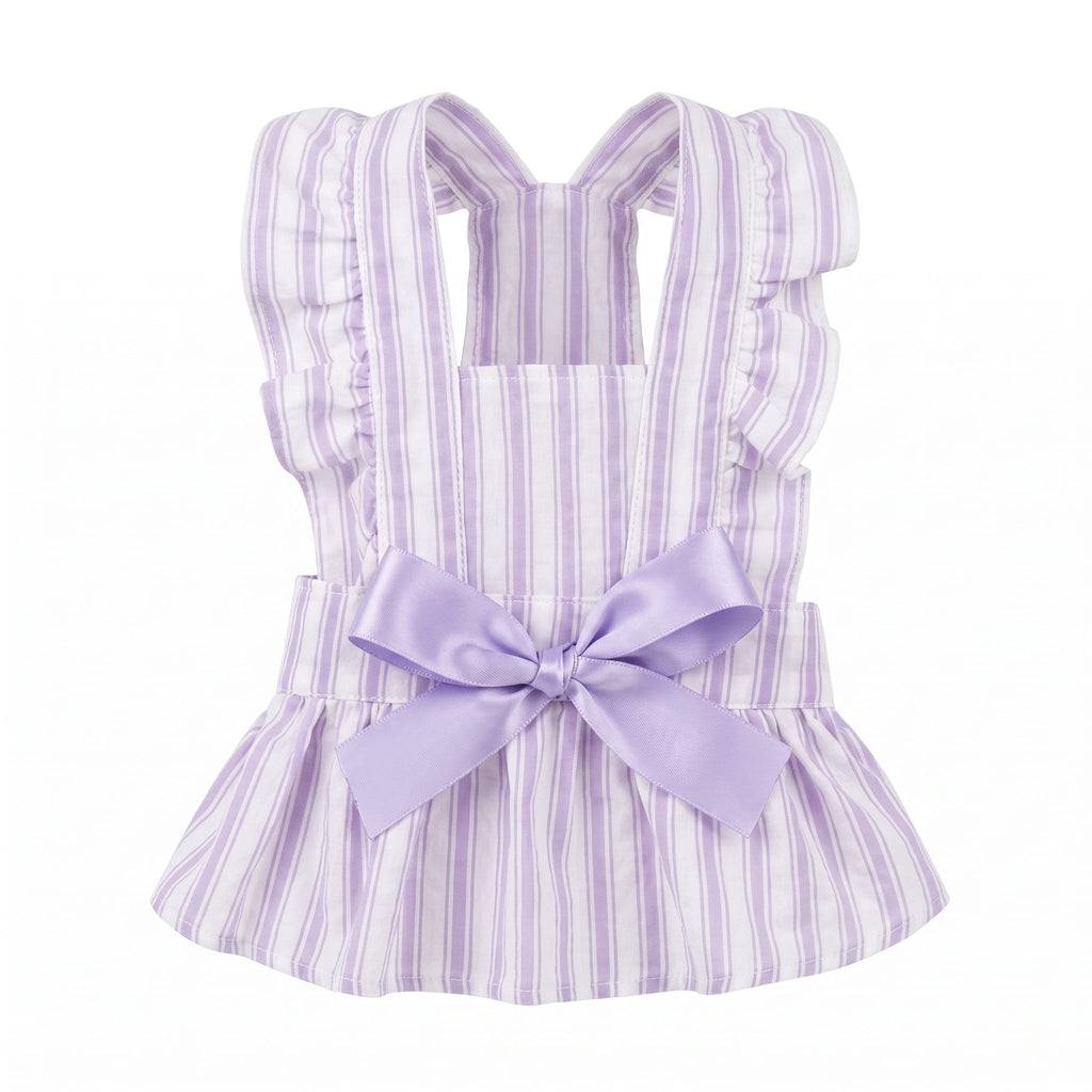 Lavender Stripe Boutique Cat Dress