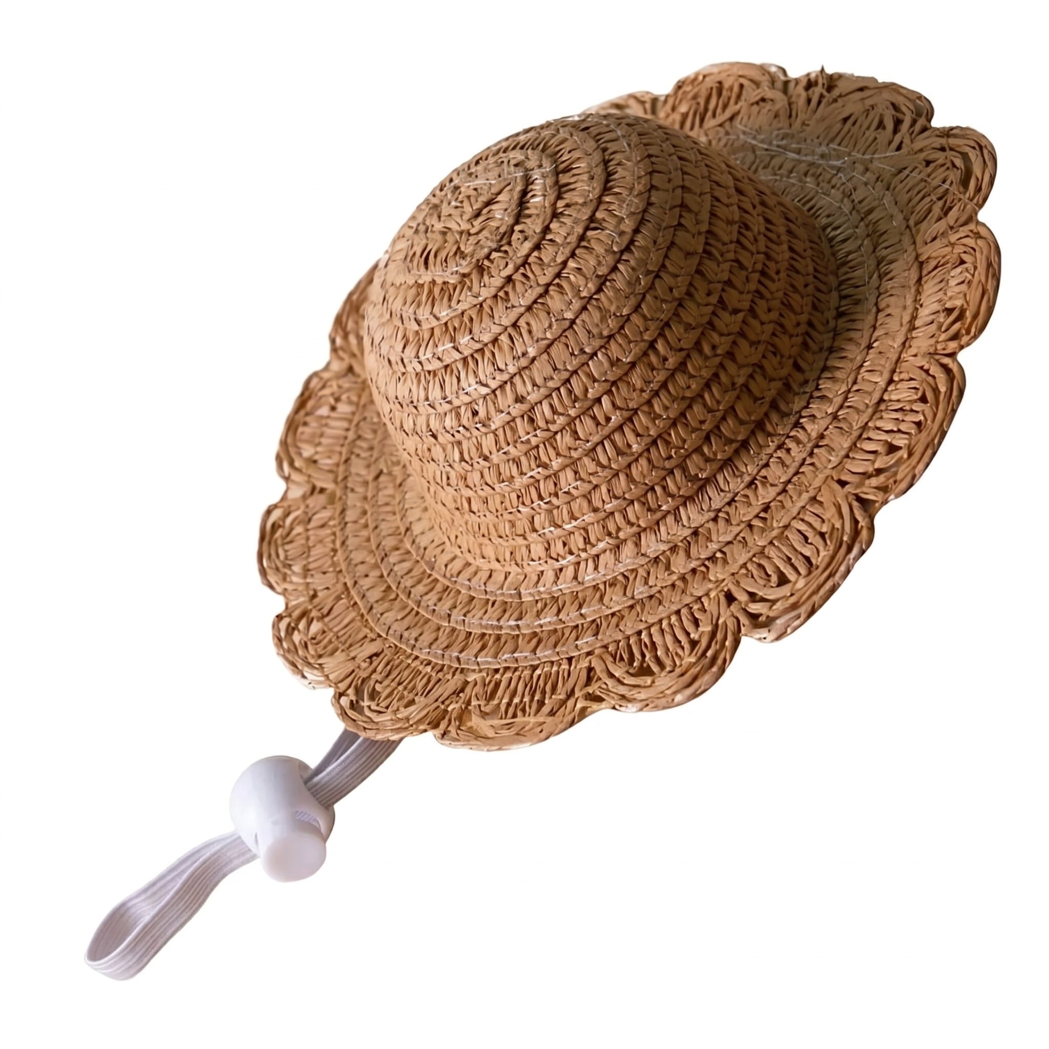 Classic Woven Straw Cat Sun Hat