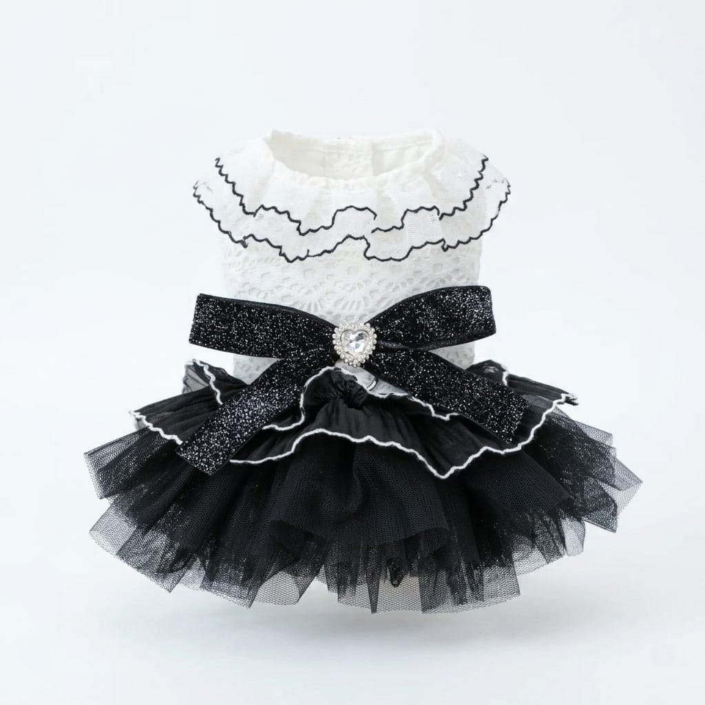 Midnight Glam Cat Tulle Party Dress