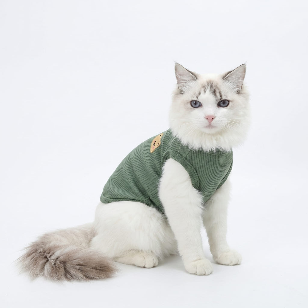 Cozy Knit Cat Tank Sweater