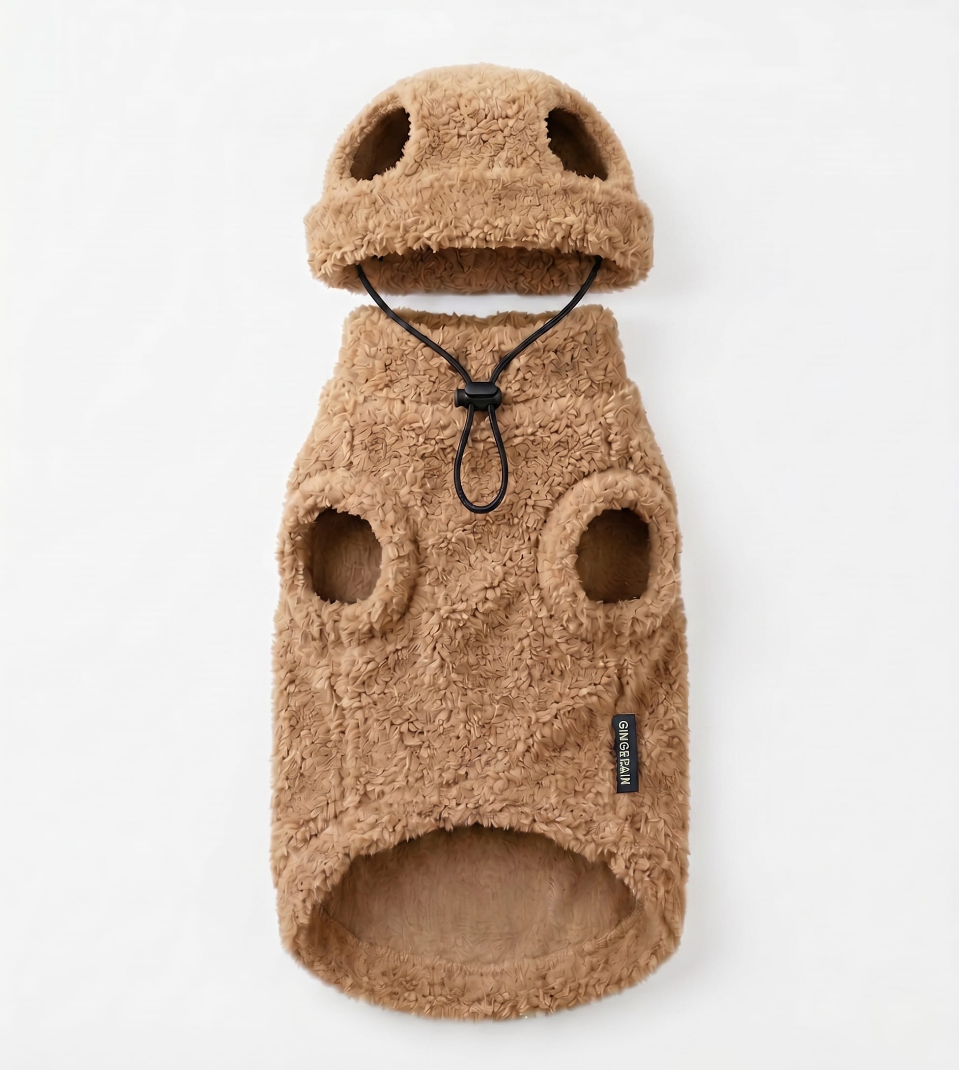 Ultra-Soft Teddy Fleece Cat Sweater with Hood