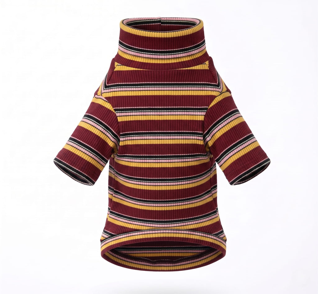 Retro Stripe Cat Knit Sweater