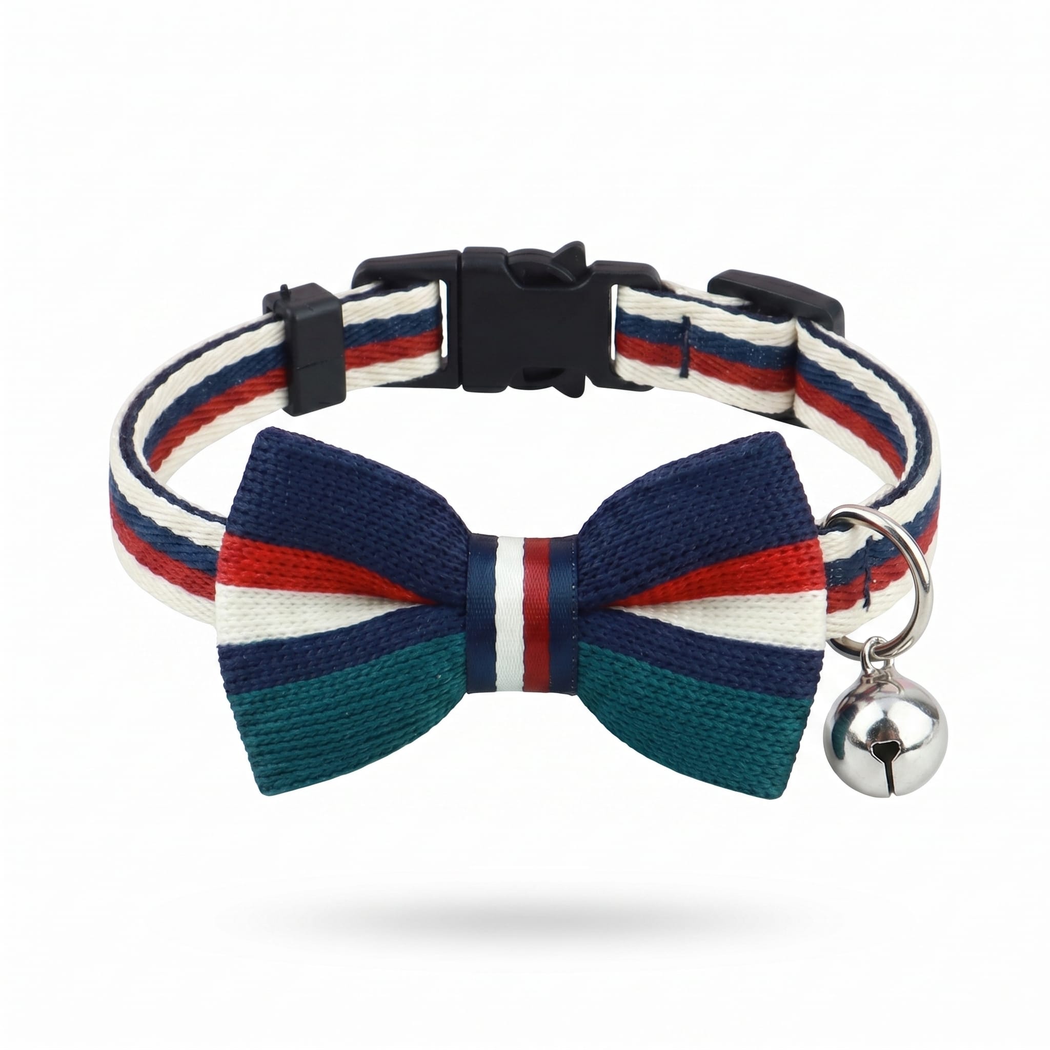 Striped Gentleman Cat Bow Tie Collar with Bell