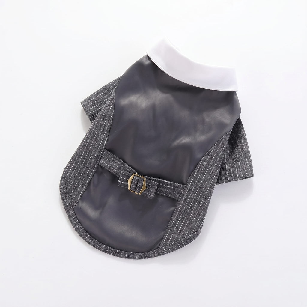 Cat Silk Suit With Bow Tie