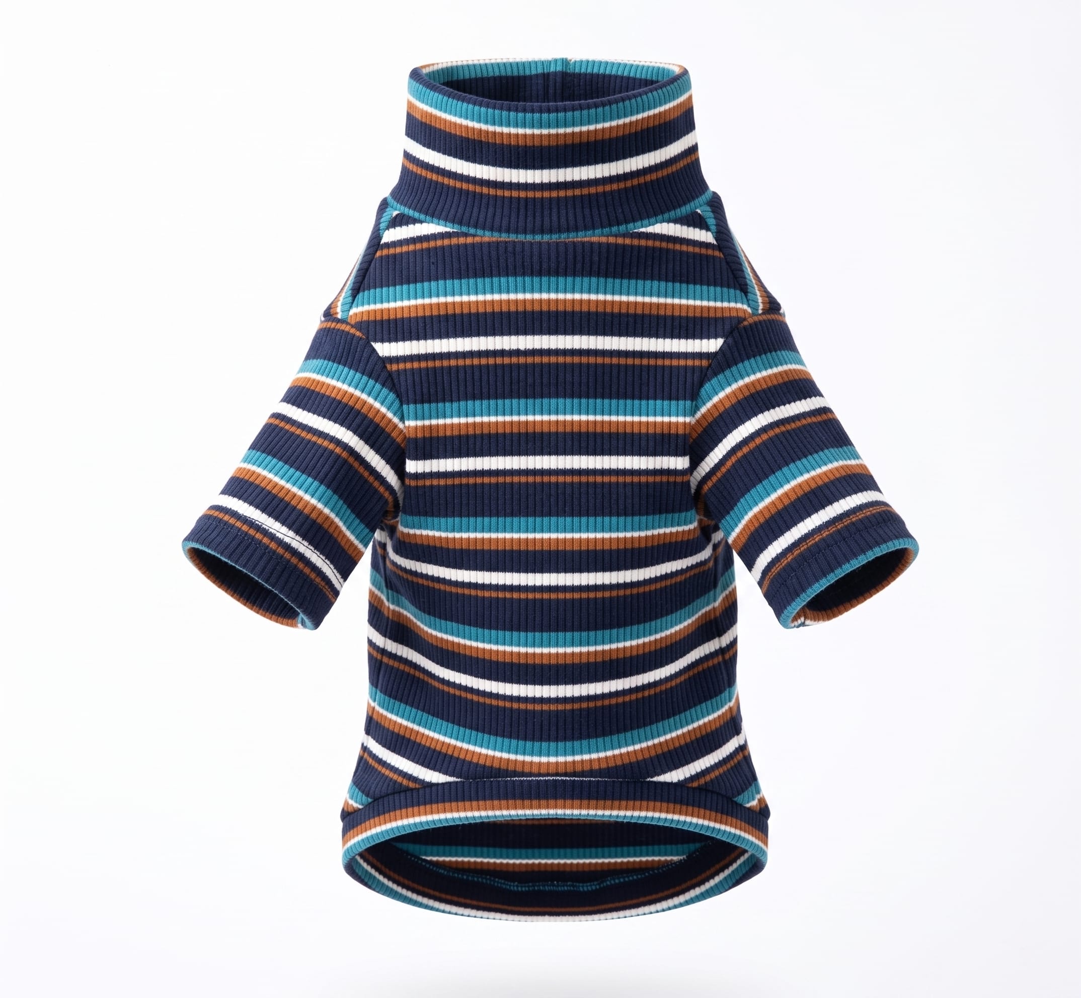 Retro Stripe Cat Knit Sweater