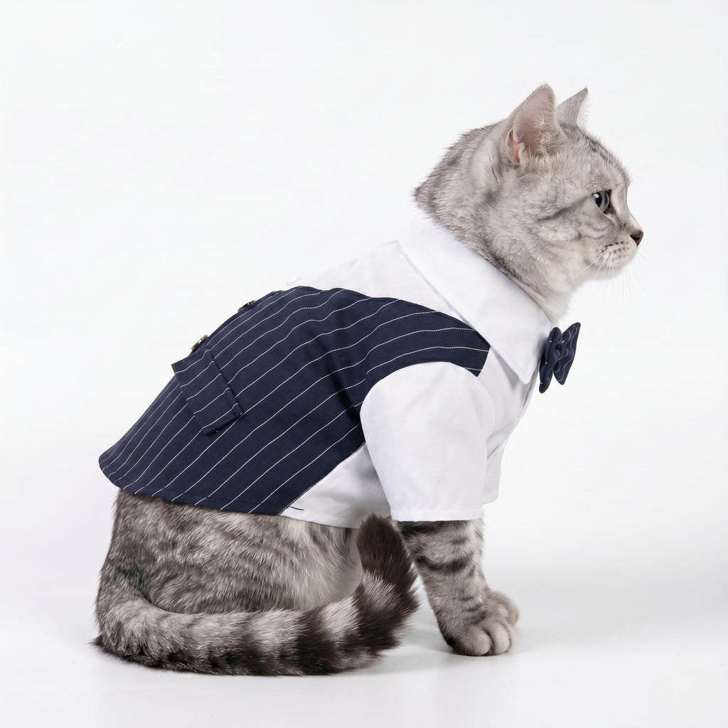 Gentleman Pinstripe Cat Suit