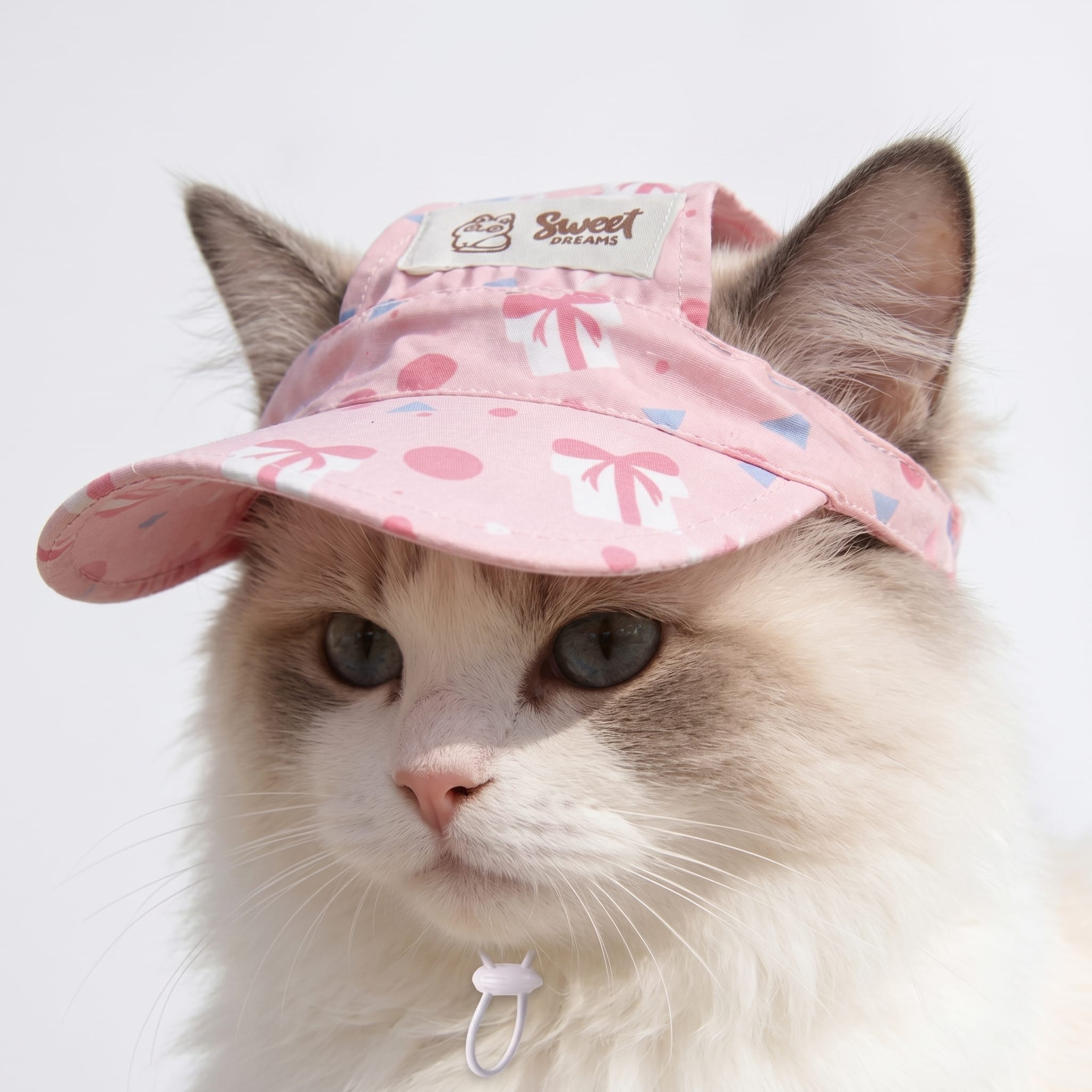 Cute Printed Cat Sport Visor