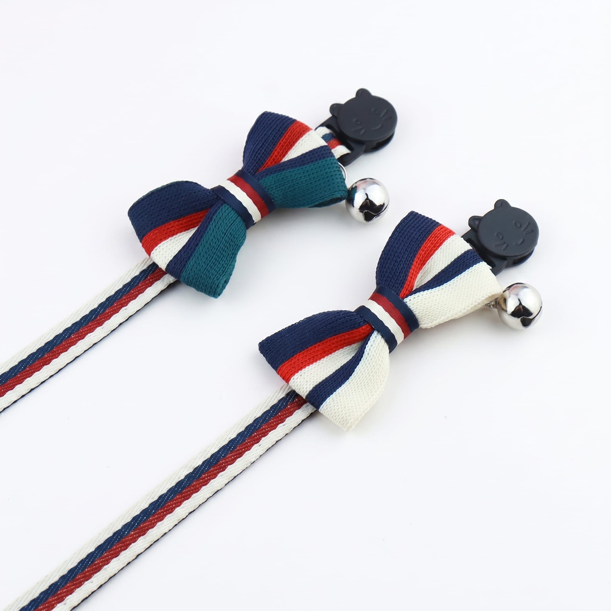 Striped Gentleman Cat Bow Tie Collar with Bell
