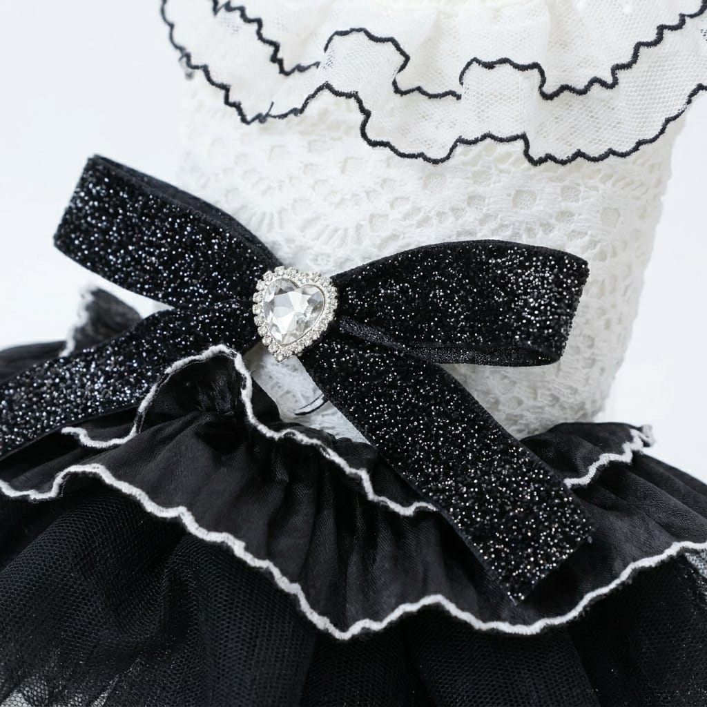 Midnight Glam Cat Tulle Party Dress