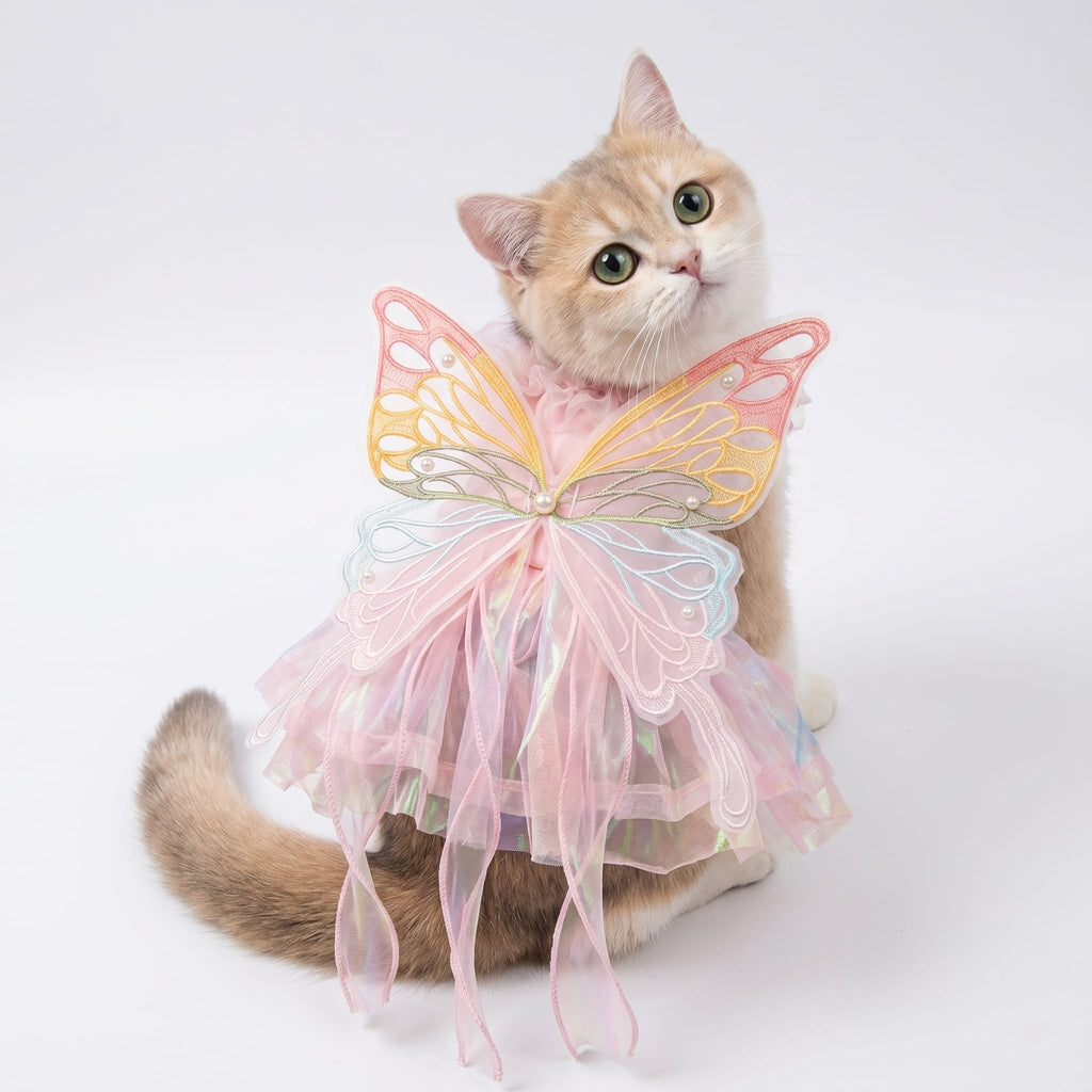 Fantasy Butterfly Fairy Cat Costume Dress