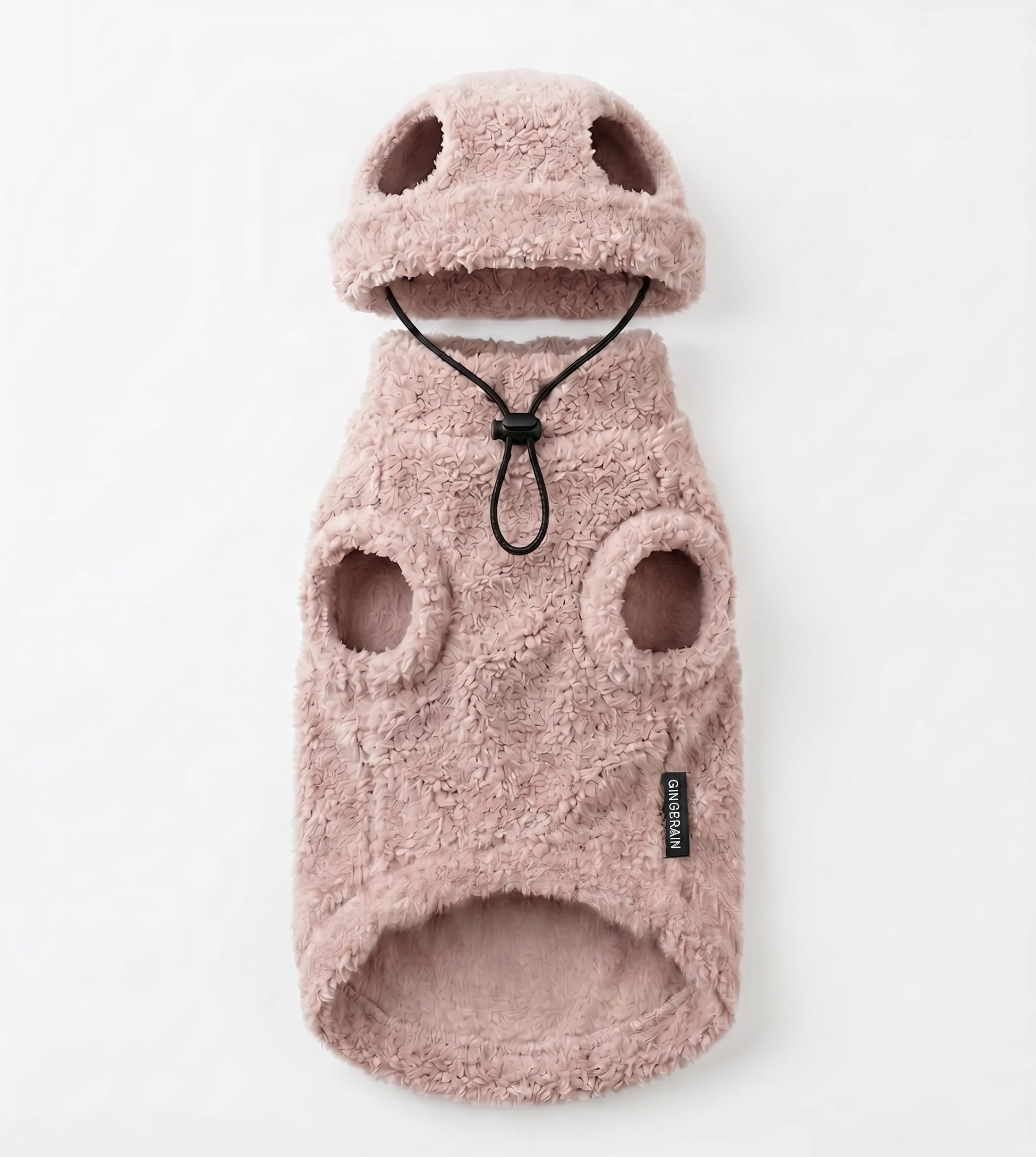 Ultra-Soft Teddy Fleece Cat Sweater with Hood