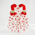 Cherry Blossom Ruffle Cat Summer Dress